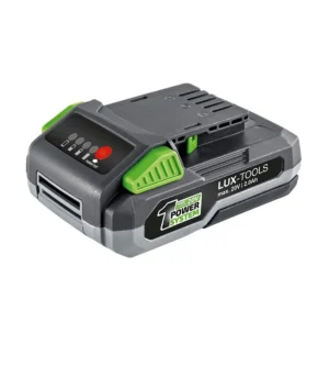 lux tools akumulatorska bušilica / odvijač 1 powersystem 20 v sa baterijom i setom alata