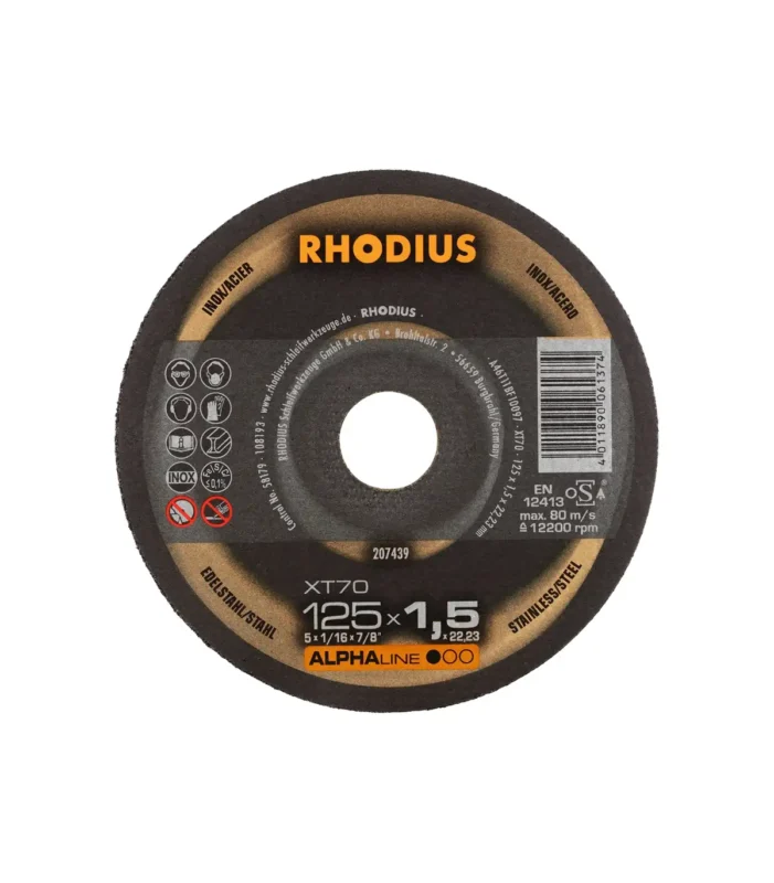 rhodius rezna ploča alphaline 125x1,5x22,23 xt70 t41