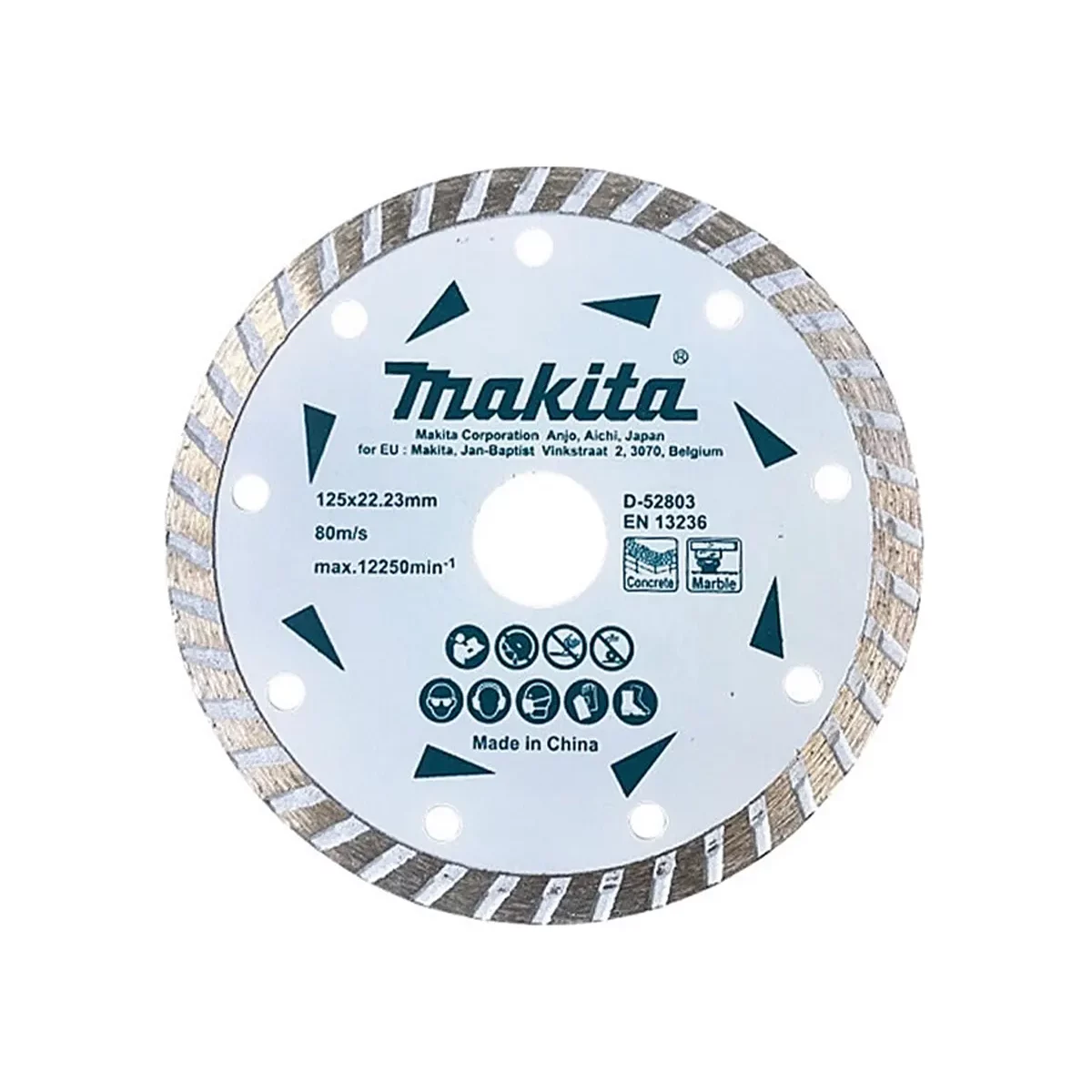 makita diamond wheel wave concrete, marble 125x7x22,23mm d 52803
