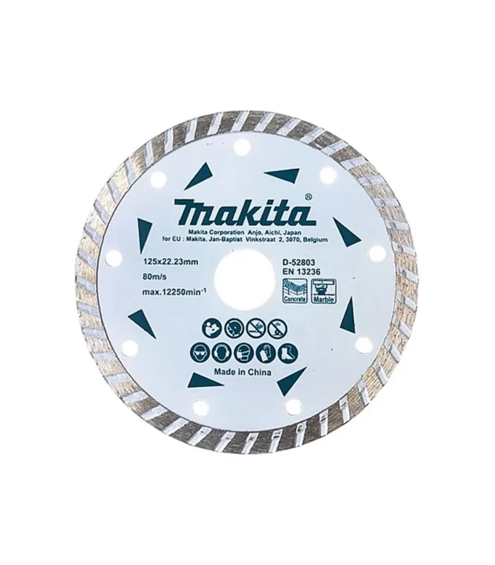 makita diamond wheel wave concrete, marble 125x7x22,23mm d 52803