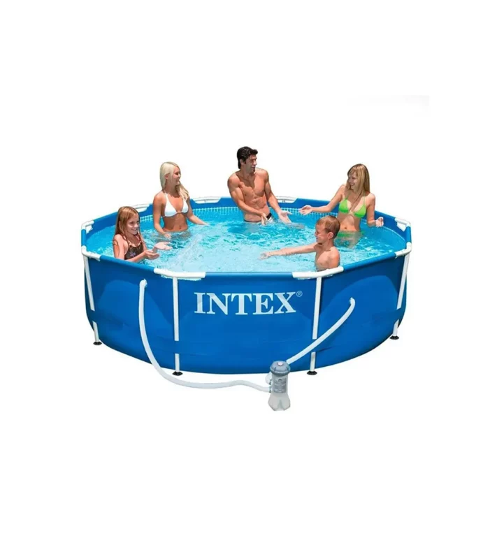 intex bazen sa metalnom konstrukcijom i filter pumpom, za uzrast 6+, 3,05 m x 76 cm